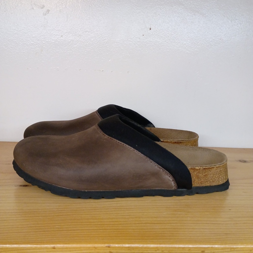Birkenstock Boston Papillio Brown Sandals Slip On Slides Size 38 Women's 7 Mns 5 - Picture 4 of 14